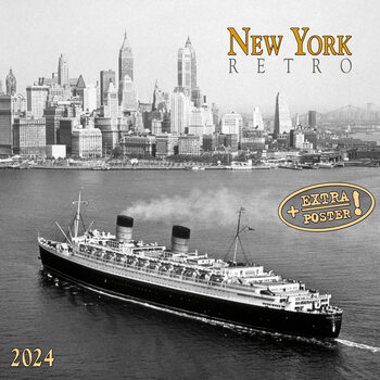 Calendar 2027 New York Retro