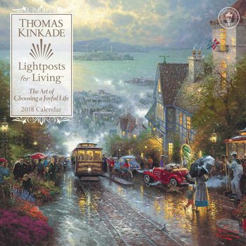 Calendar 2018 Thomas Kinkade - Lightposts for Living