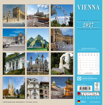 Calendar 2027 Vienna | 16-month