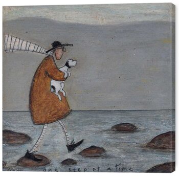 Canvas Print 40x40 Canvas - Sam Toft - One Step at a Time
