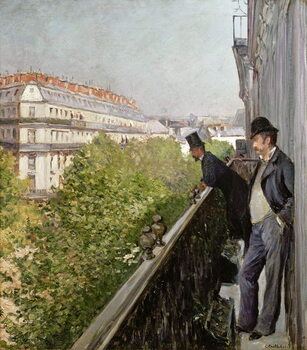 Canvas Print A Balcony, Boulevard Haussmann, 1880