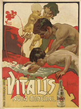 Canvas Print Advertising poster for the mineral water 'Vitalis', 1895