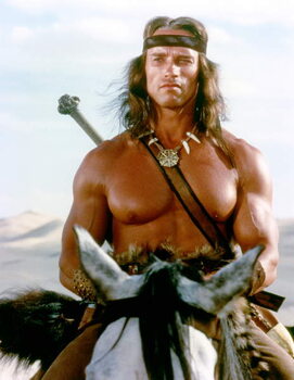 Canvas Print Arnold Schwarzenegger, Conan The Barbarian 1982 Directed By John Milius