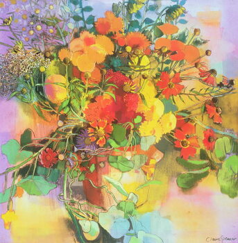 Canvas Print Autumn Flowers