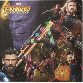 Canvas Print Avengers: Infinity War - Space Montage
