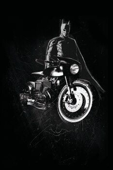 Canvas Print Batman - Batcycle