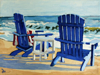 Canvas Print Beach Shadows, 2024