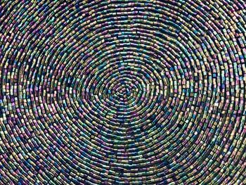 Canvas Print Beaded Radial Symmetry