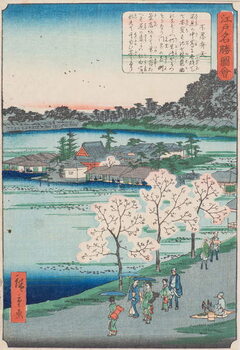Canvas Print Benten Shrine on Shinobazu Pond , 19th century
