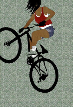 Canvas Print Biker Girl, 2012