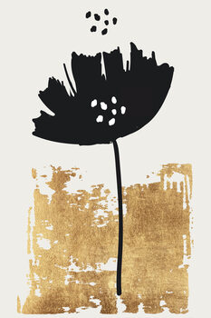 Canvas Print Black Poppy