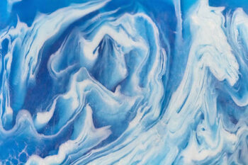 Canvas Print blue dark color soap abstract background