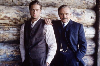 Canvas Print Brad Pitt and Anthony Hopkins