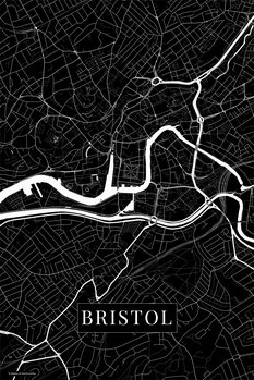 Canvas Print Bristol black