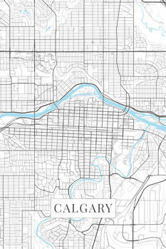 Canvas Print Calgary white