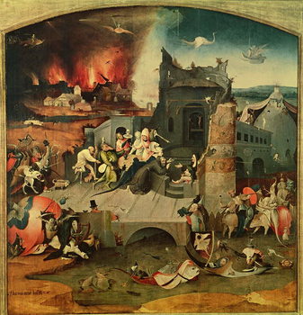 Canvas Print Central Panel of the Triptych of the Temptation of St. Anthony