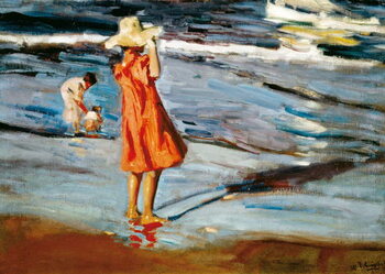 Canvas Print Children on the Beach
