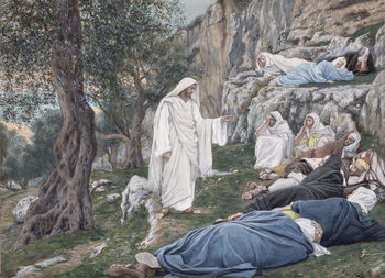 Canvas Print Christ Commanding his Disciples to Rest