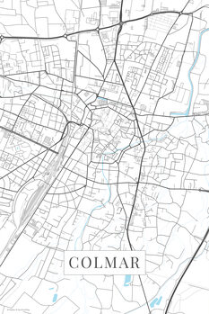 Canvas Print Colmar white