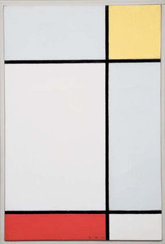 Canvas Print Composition with Yellow and Red, 1927