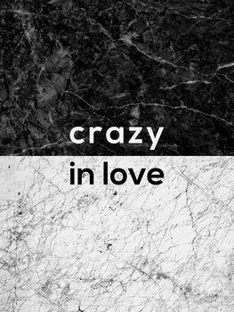 Canvas Print Crazy In Love Quote