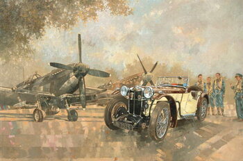 Canvas Print Cream Cracker MG 4 Spitfires