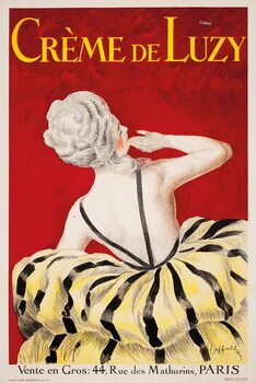 Canvas Print 'Creme de Luzy', an advertising poster for the Parisian cosmetics firm Luzy