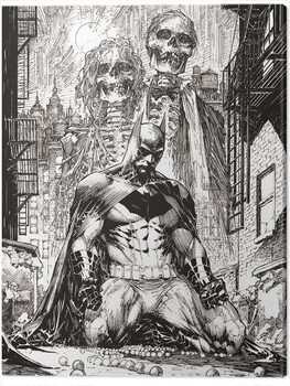 Canvas Print DC Comics - Batman Haunted