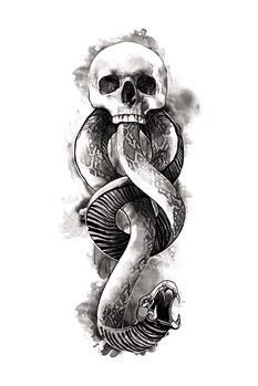 Canvas Print Death Eater Symbol