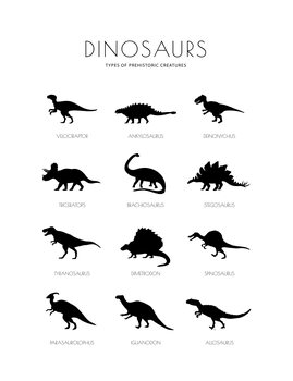 Canvas Print Dinosaurs