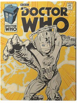 Canvas Print Doctor Who - Cyberman Comic