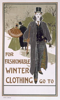 Canvas Print Draft poster design for a winter clothing company