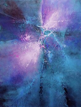 Canvas Print energy - pink and violet