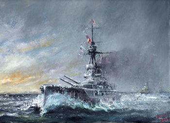 Canvas Print Equal-Speed-Charlie-London, Jutland 1916, 2015,