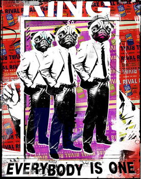 Canvas Print Everybody is one, 2017