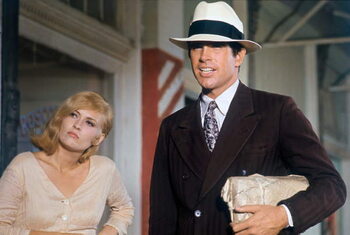 Canvas Print Faye Dunaway and Warren Beatty