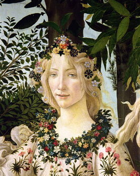 Canvas Print Flora, detail from the Primavera, c.1478