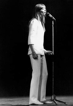 Canvas Print Francoise Hardy on Stage at Olympia, Paris, October 29, 1965