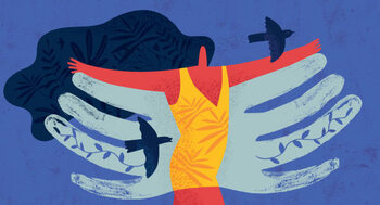 Canvas Print Freedom And Joy