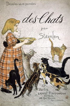 Canvas Print Front cover of 'Cats, Drawings Without Speech'