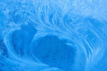 Canvas Print Frost pattern on window