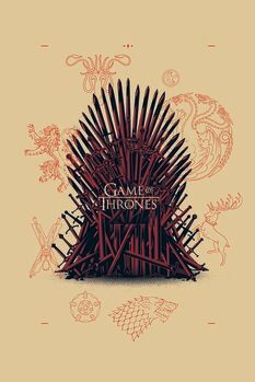 Canvas Print Game of Thrones - Iron Throne