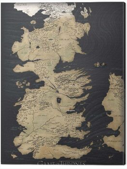 Canvas Print Game of Thrones - Map