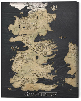 Canvas Print Game of Thrones - Map