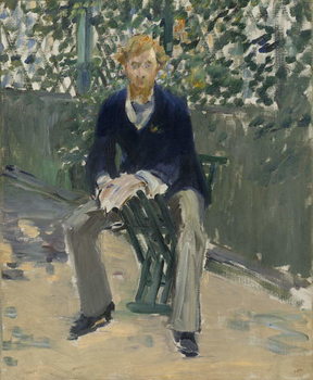 Canvas Print George Moore in the Artist's Garden, c.1879