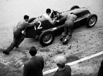 Canvas Print Grand Prix Car Racing, 1950