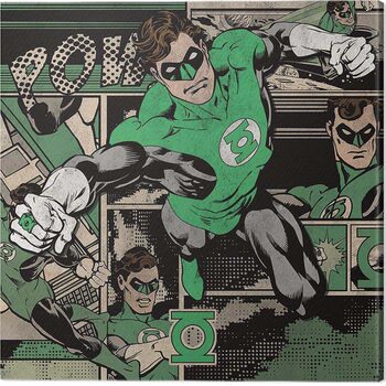 Canvas Print Green Lantern - Burst