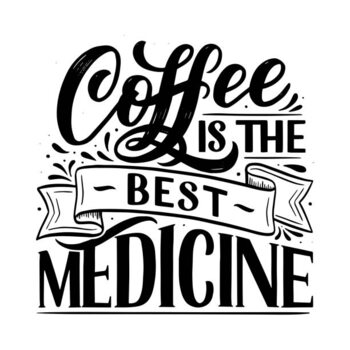 Canvas Print Hand lettering composition with sketch for