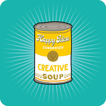 Canvas Print Happy Idea Condensed