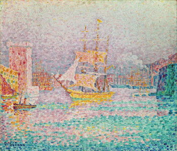 Canvas Print Harbour at Marseilles, c.1906